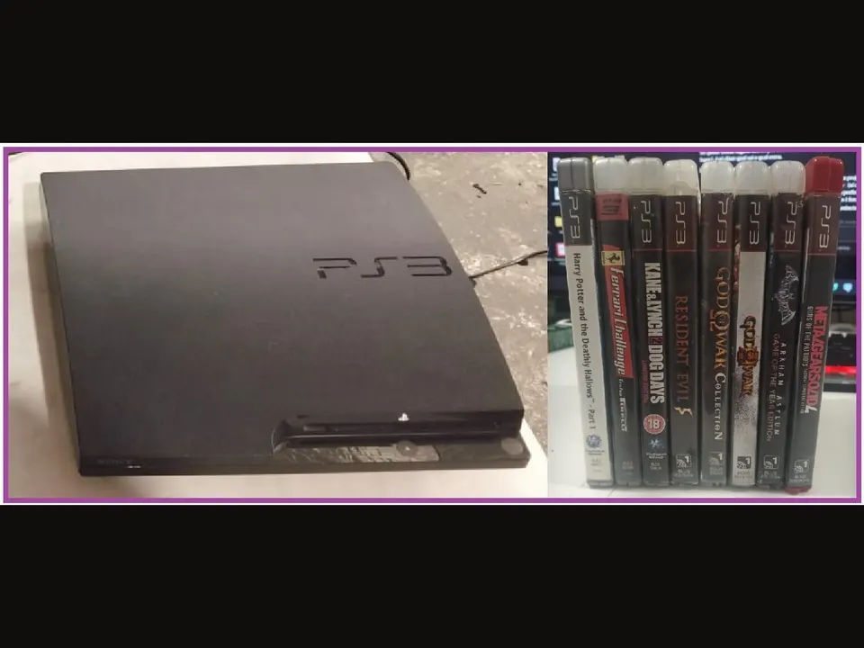 PlayStation 3 Slim + 8 jogos originais